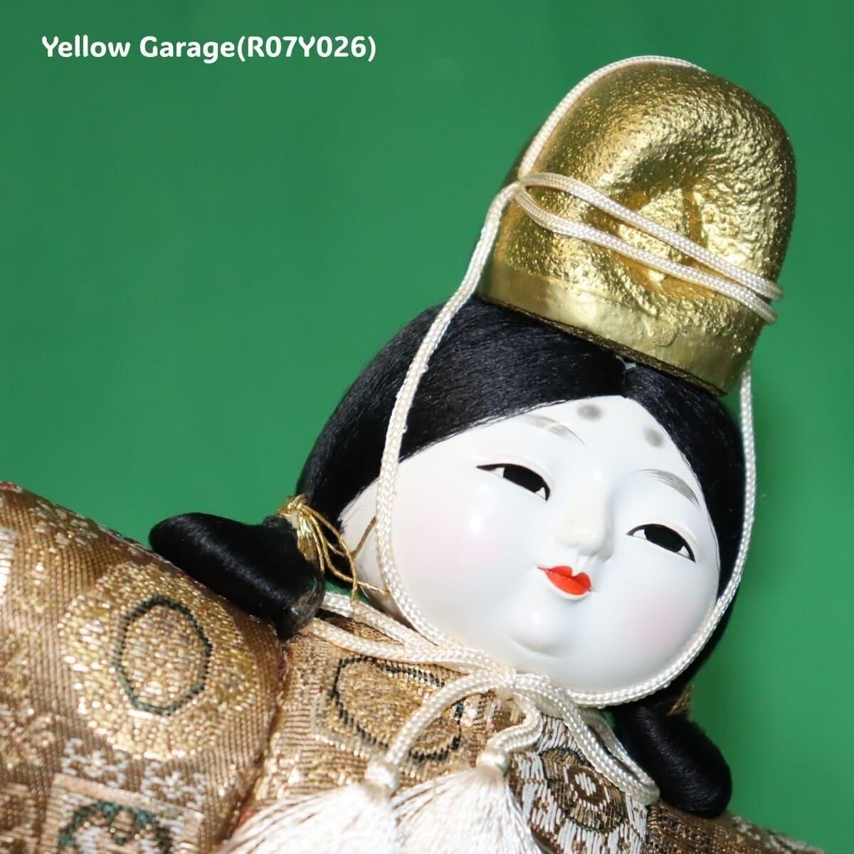 日本伝統工芸・立ち姿わらべ雛人形（男雛）／金襴衣装・烏帽子付・高さ