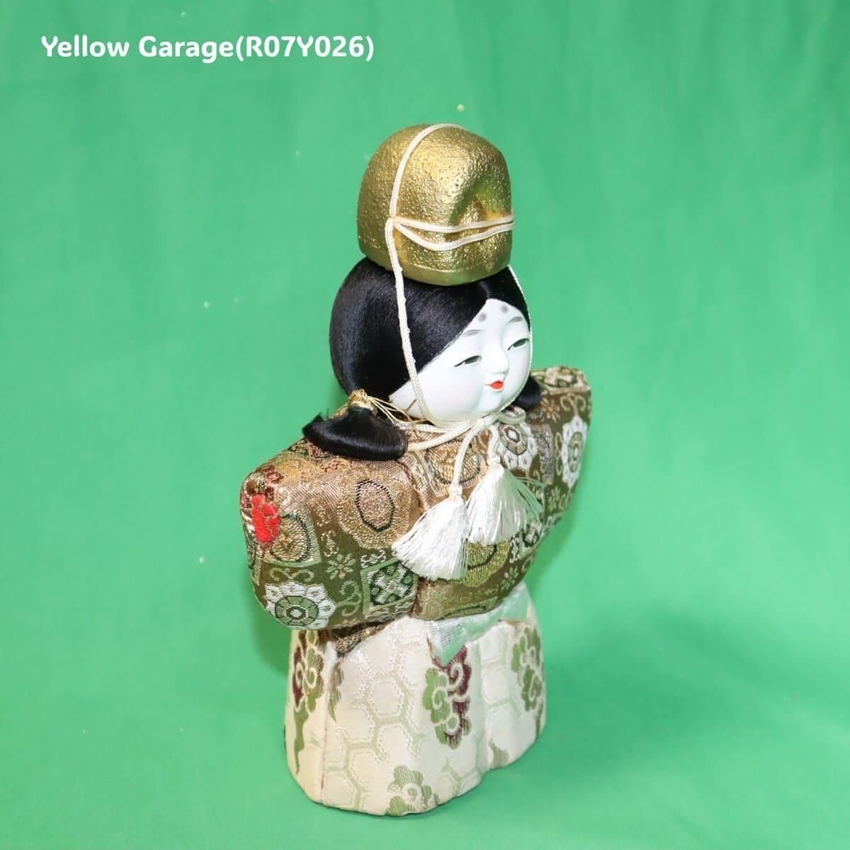 日本伝統工芸・立ち姿わらべ雛人形（男雛）／金襴衣装・烏帽子付・高さ