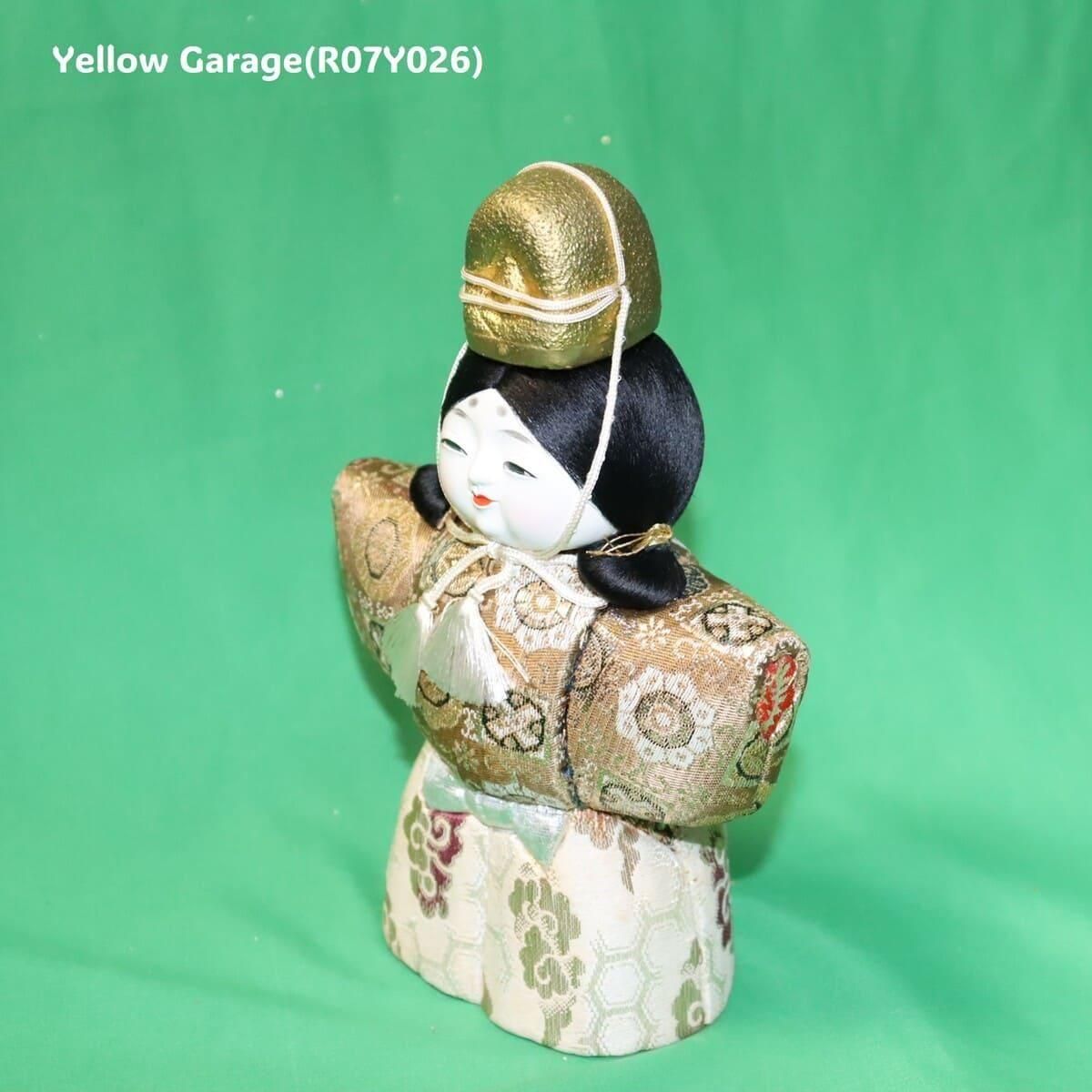 日本伝統工芸・立ち姿わらべ雛人形（男雛）／金襴衣装・烏帽子付・高さ