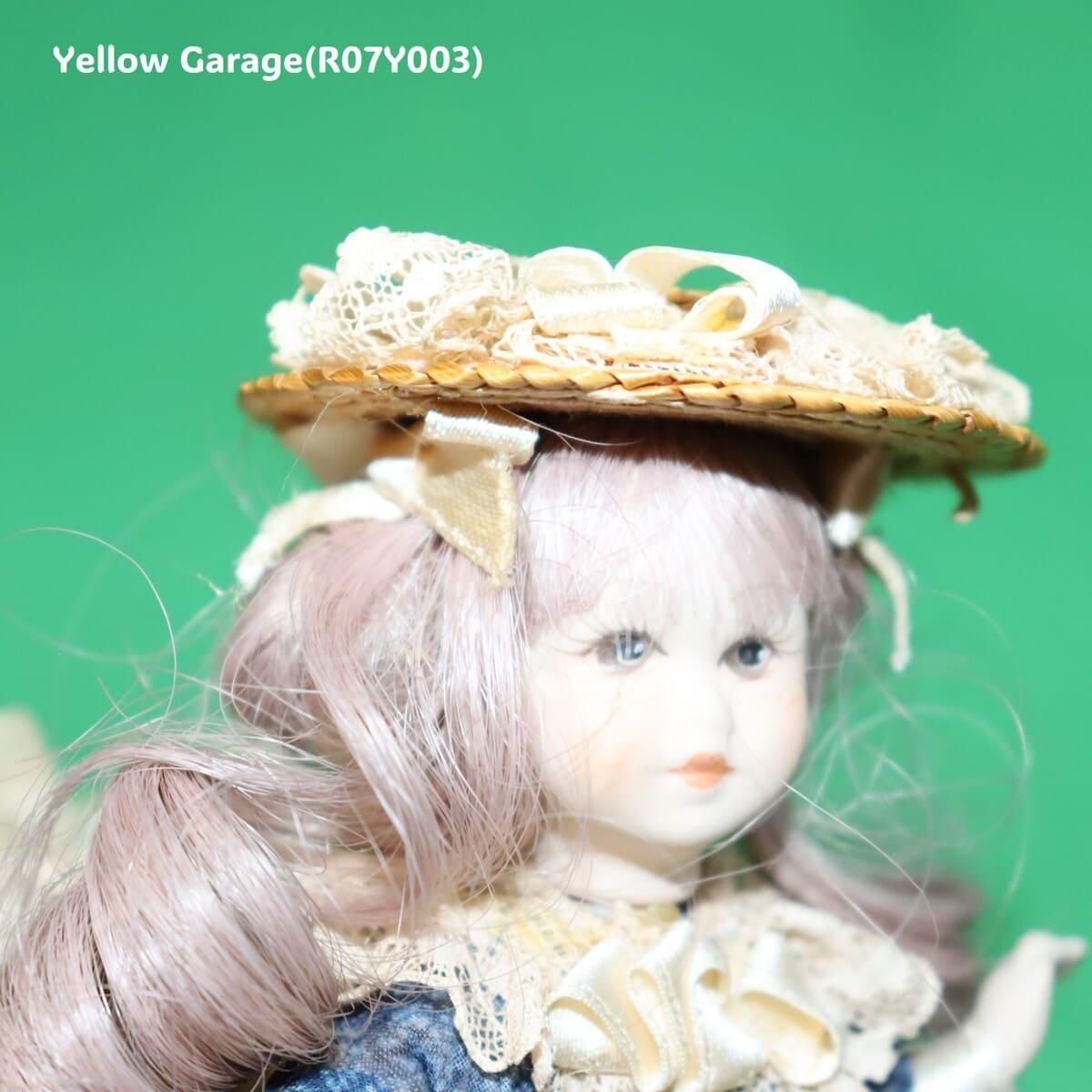 ヴィンテージ陶器ドール｜レースドレスの小さなお嬢さま（13cm