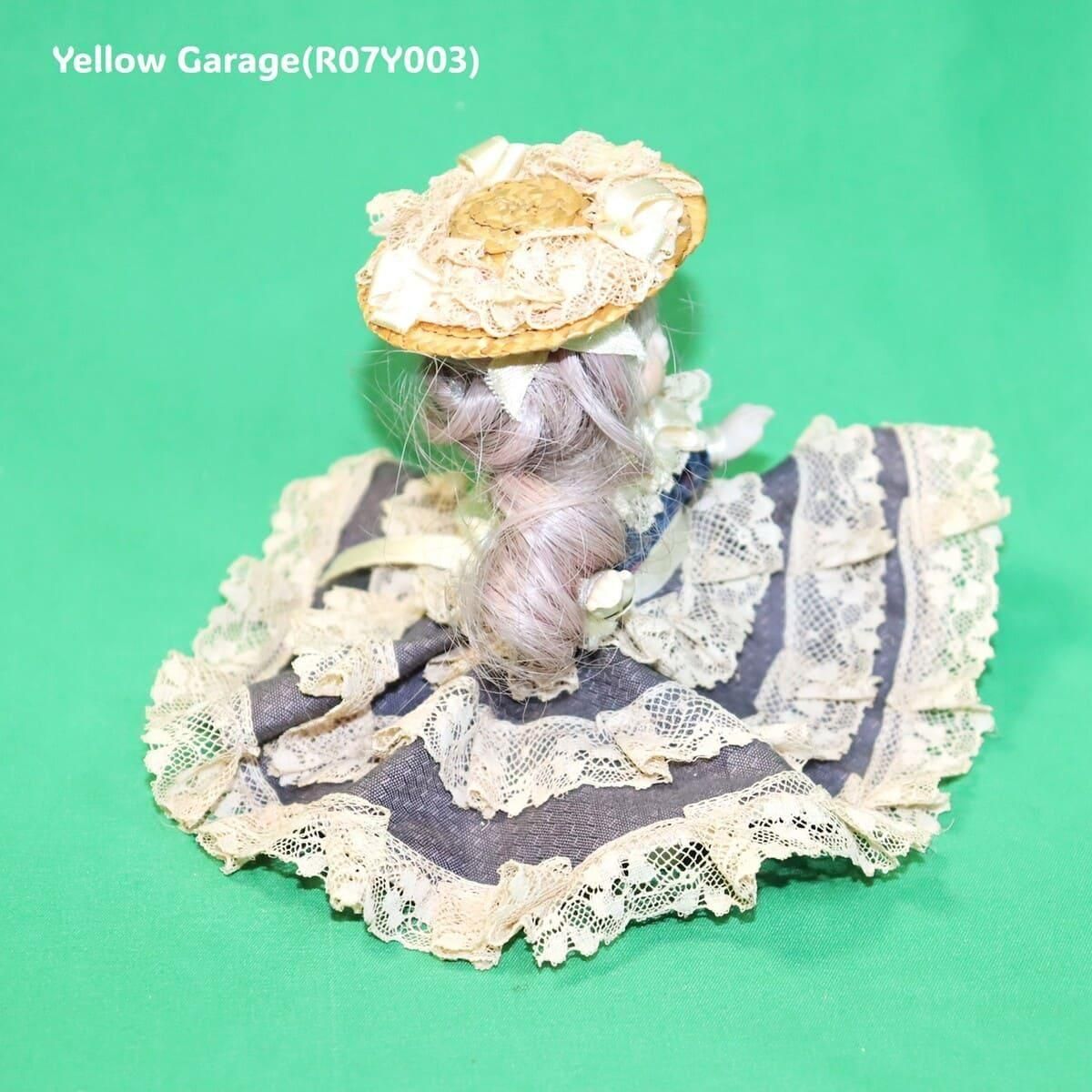 レース人形 ヴィンテージ陶器ドール｜レースドレスの小さなお嬢さま（13cm