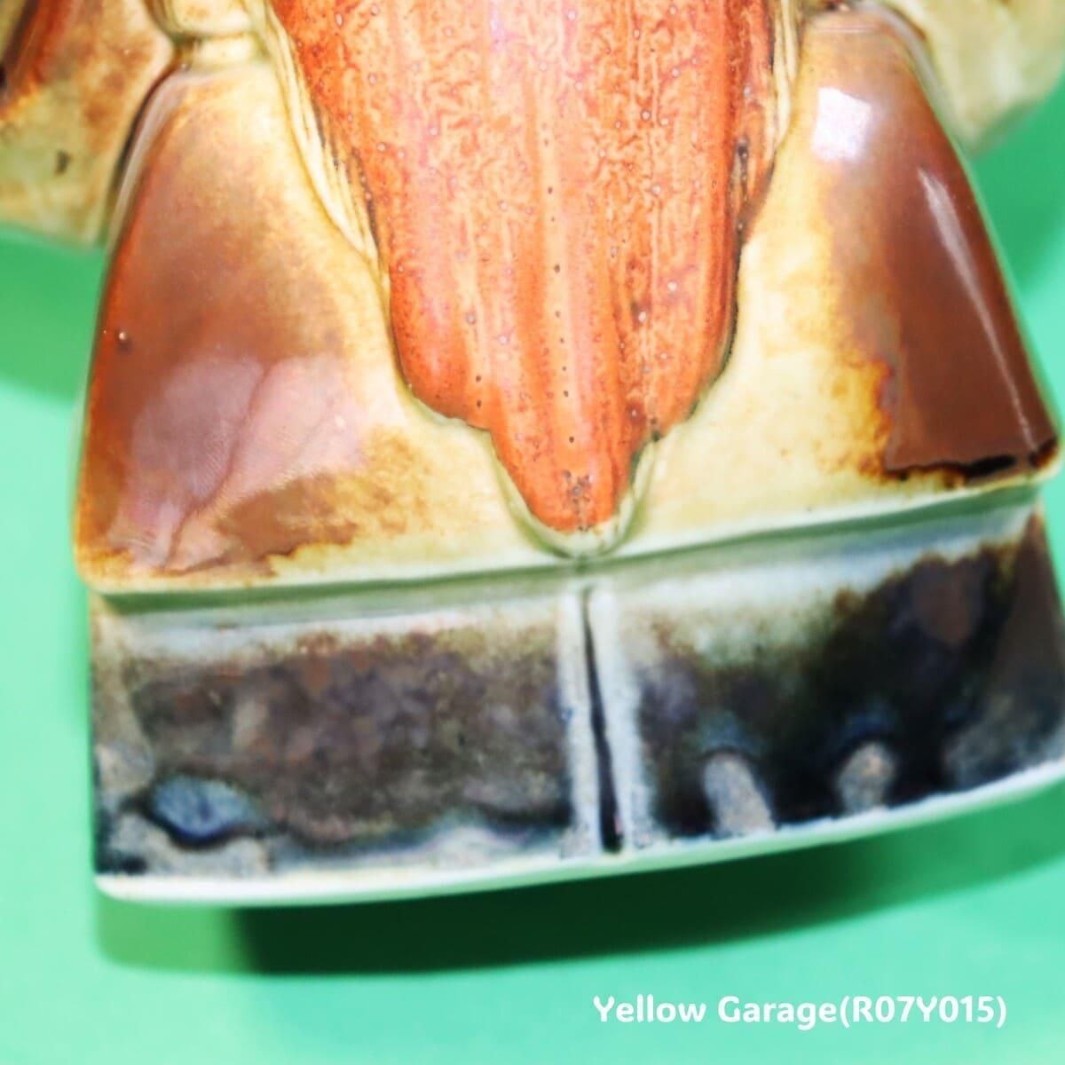 能面陶人形「翁」｜伝統芸能の雅を宿す陶製フィギュリン（高さ15cm