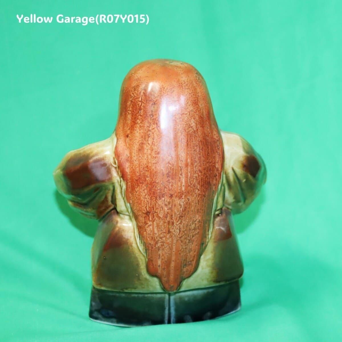 陶人形 能面陶人形「翁」｜伝統芸能の雅を宿す陶製フィギュリン（高さ15cm