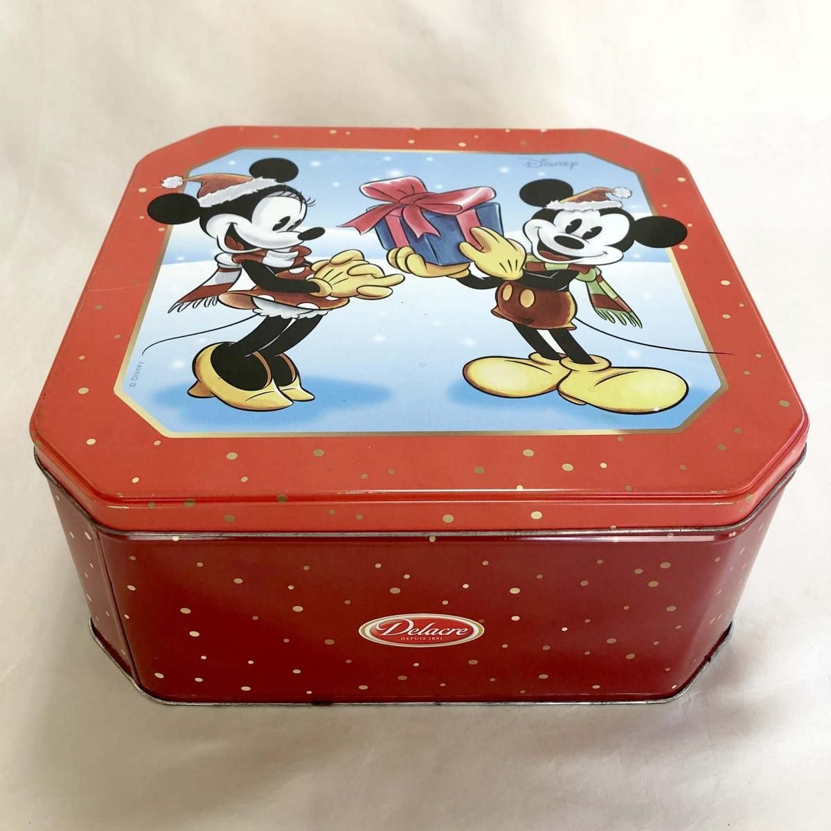 1992年 ディズニーランド ミッキー ミニー 缶 アンティーク ヴィンテージ 東京ディズニーリゾート ミッキー ミニー お菓子缶クッキー缶空き缶