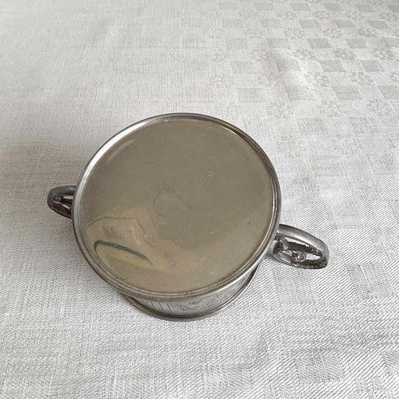 小物入れ 錫カップ コーヒーカップ エタン ピューター 両取手 神話風