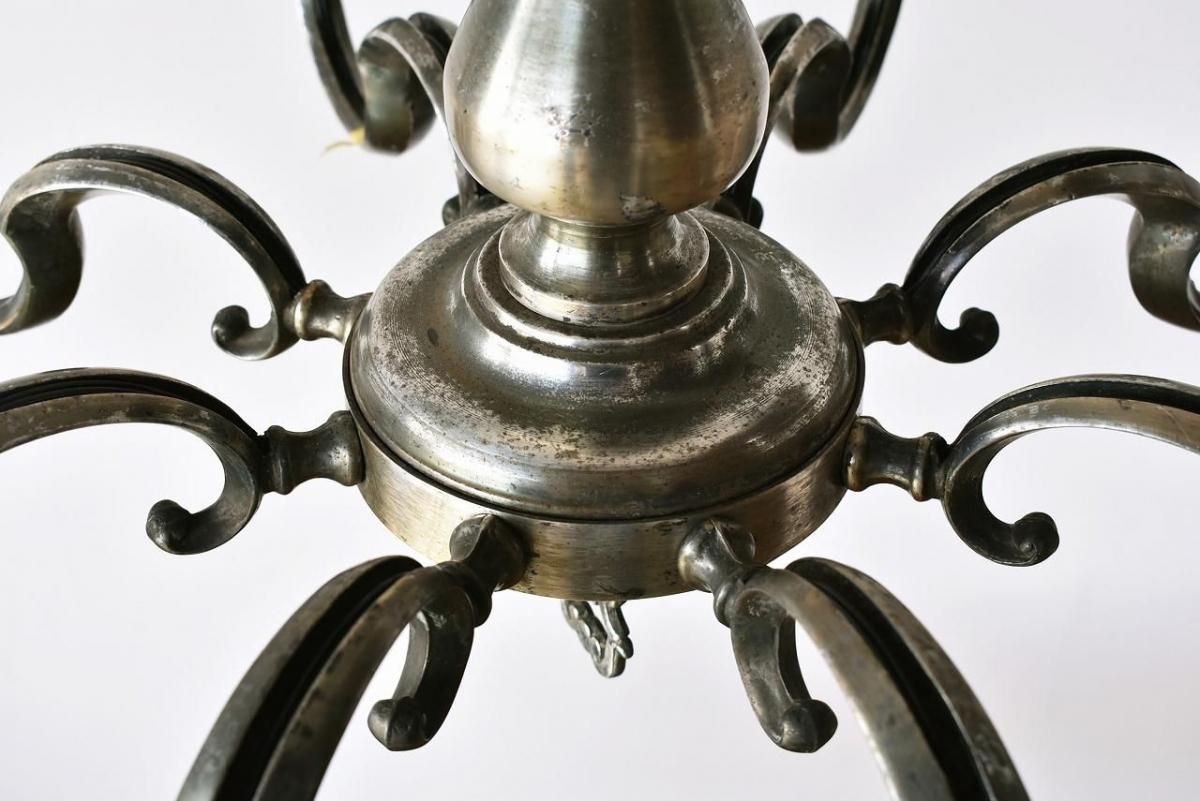 静謐な輝きを放つクラシカルな8灯式シャンデリア【sy85】 - ANTIQUE LEAVES