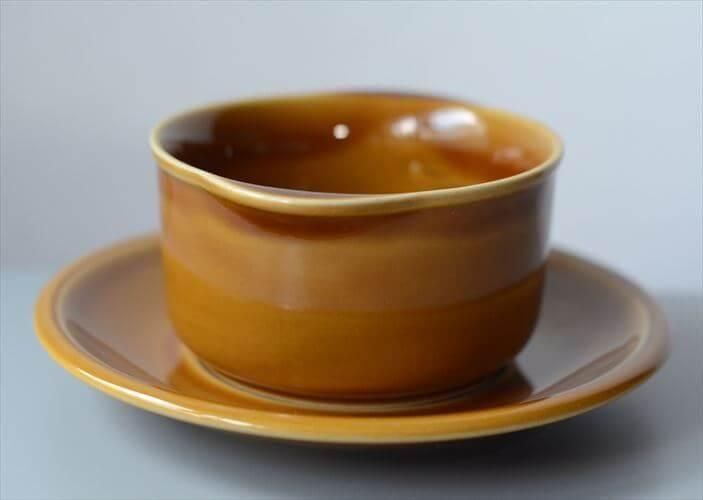 東ドイツ製 Colditz Porzellan スープボウル&ソーサー GDR