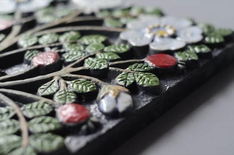 リサラーソン POMONA Nypon 陶板 Lisa Larson ポモナ ローズヒップ