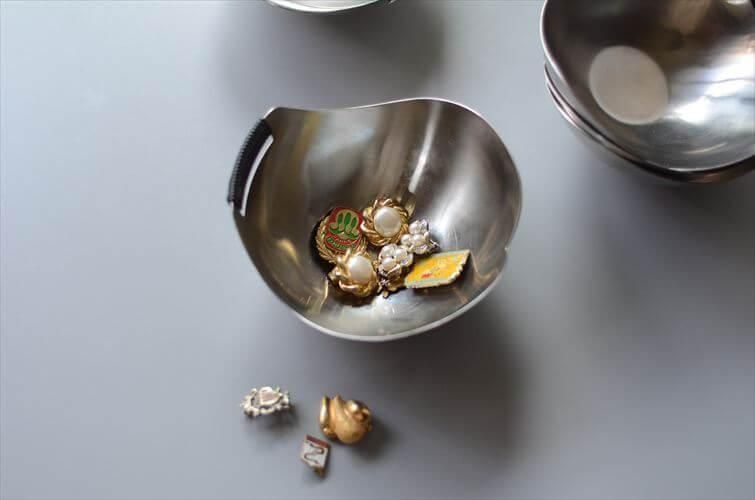 デンマーク製 BISCOなど ステンレスの小皿 スモールトレー 5枚セット