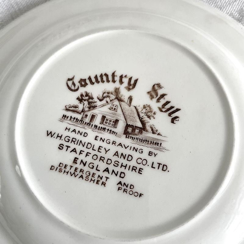 英国製アンティーク　シェリー　プレート（ケーキ皿）６枚セット　一部ハンドペイント 英国製アンティーク シェリー プレート（ケーキ皿）6枚セット 一部