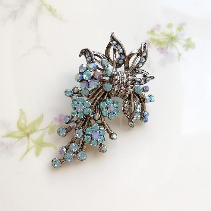 CJ8014 Unsigned Beauty アンティークシルバートーン ブルー＆オーロラ