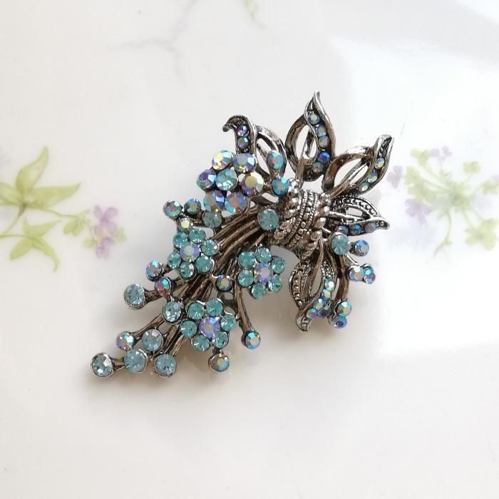 CJ8014 Unsigned Beauty アンティークシルバートーン ブルー＆オーロラ