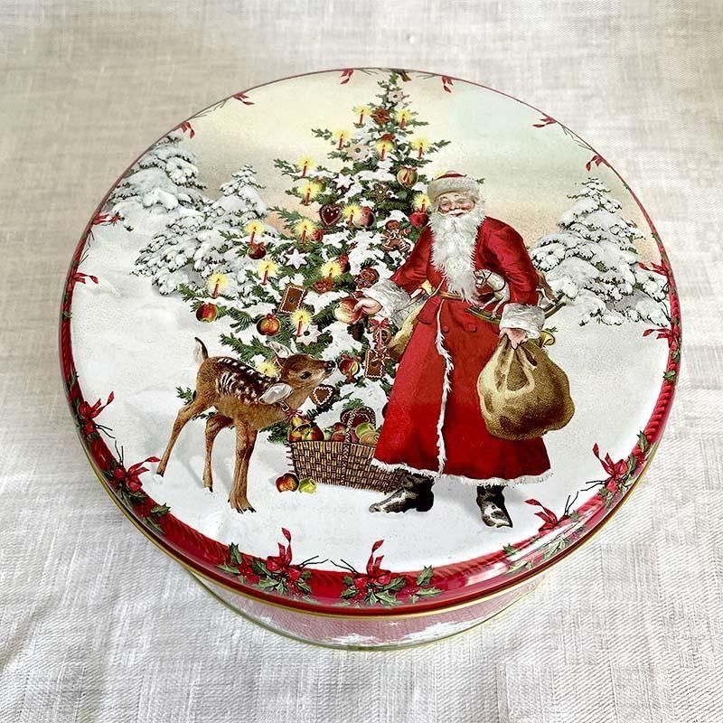 フランス製リモージュ花柄ケーキ皿 お洒落な金縁