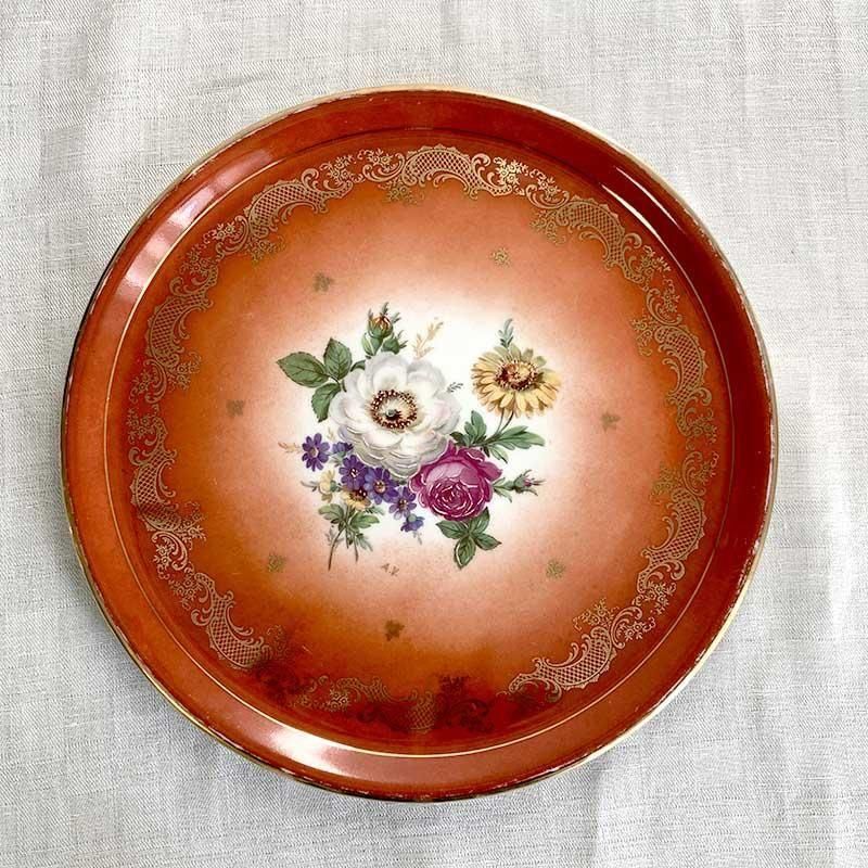 アンティーク菫色花柄レードルラック魅力満載