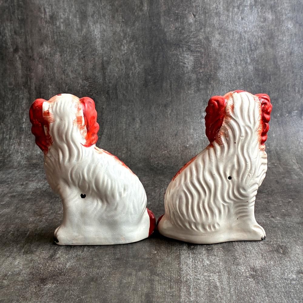 イギリス 1890年代 ヴィクトリアスタッフォードシャードッグペア