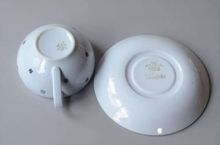 ARABIA SNOWFLAKE カップ＆ソーサー アラビア スノーフレーク 北欧