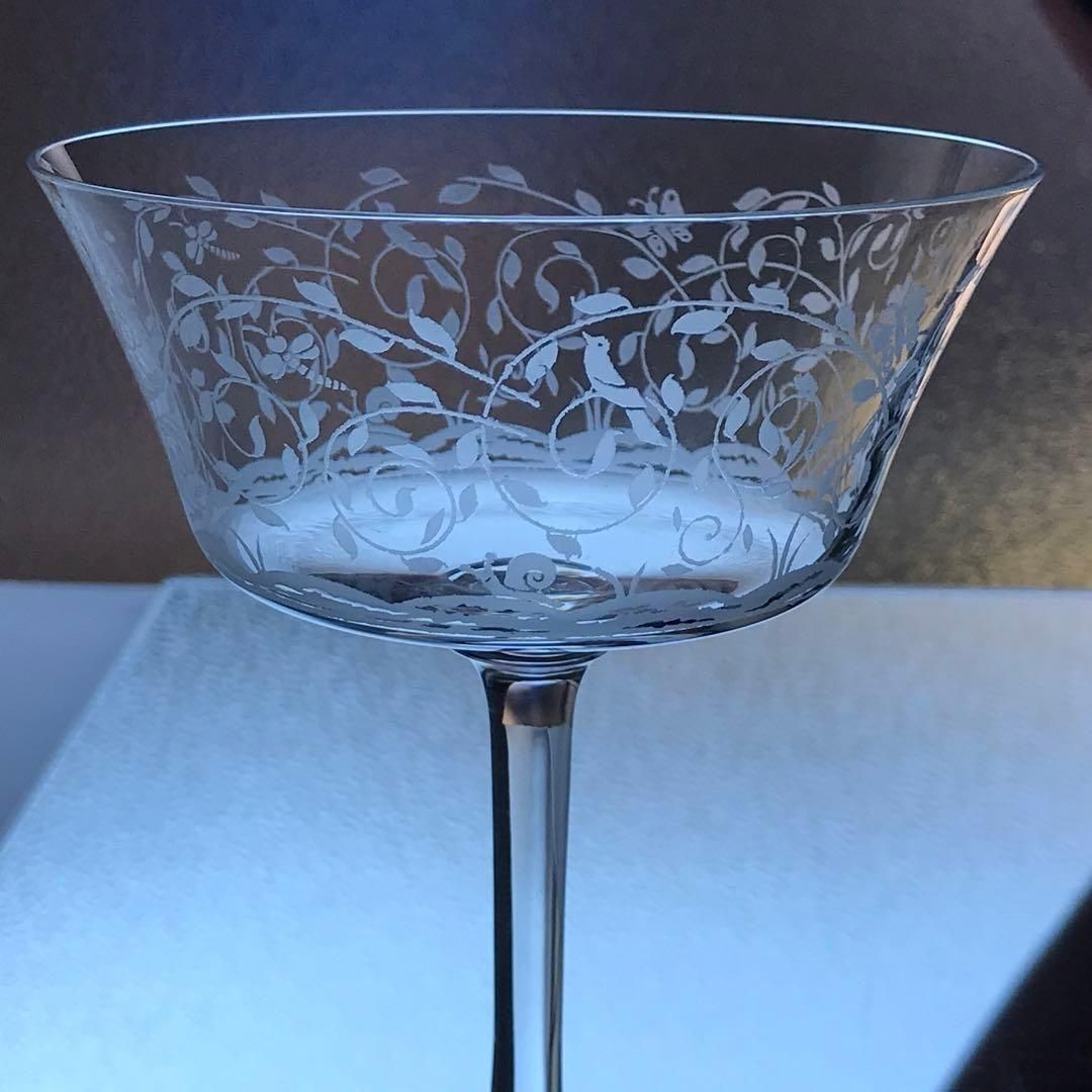 オールドバカラ Baccarat ☆レイラ Leillah☆シャンパングラス希少