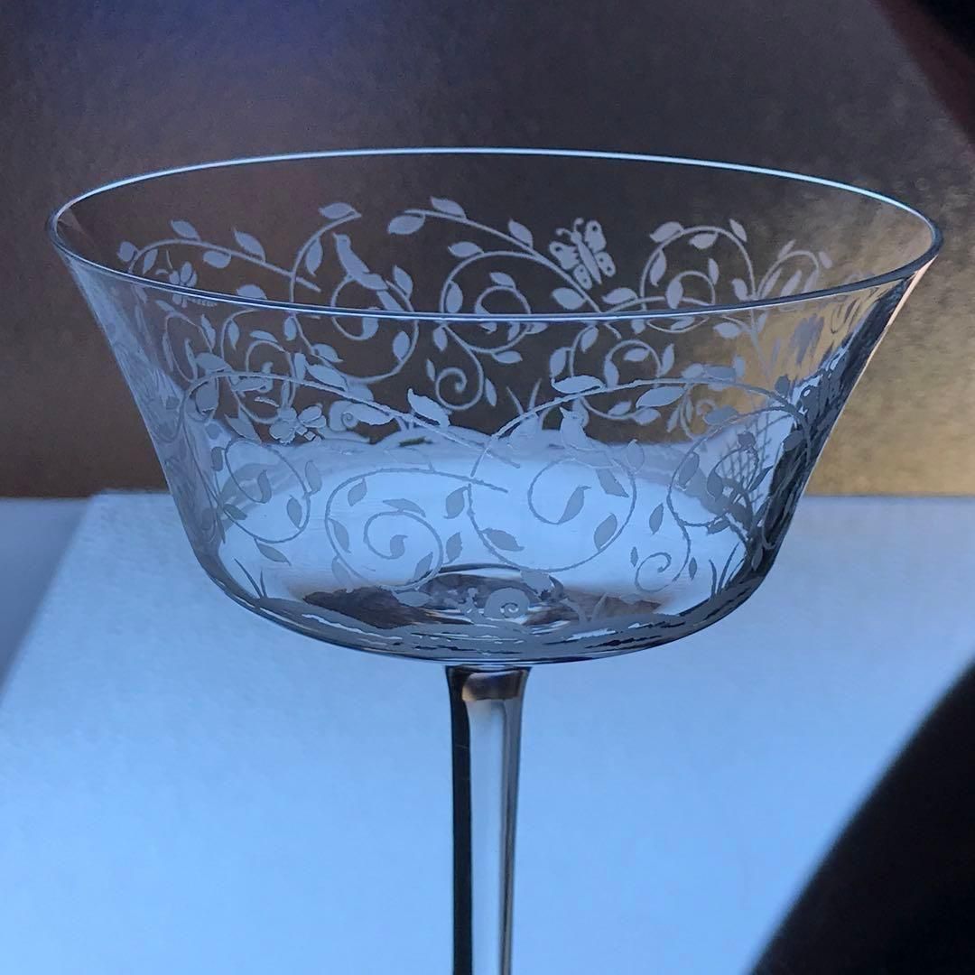 オールドバカラ Baccarat ☆レイラ Leillah☆シャンパングラス希少