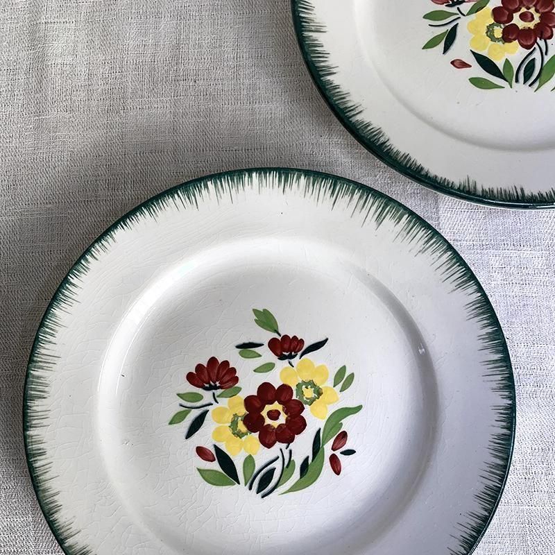 K&G LUNEVILLE お花のケーキ皿 陶器