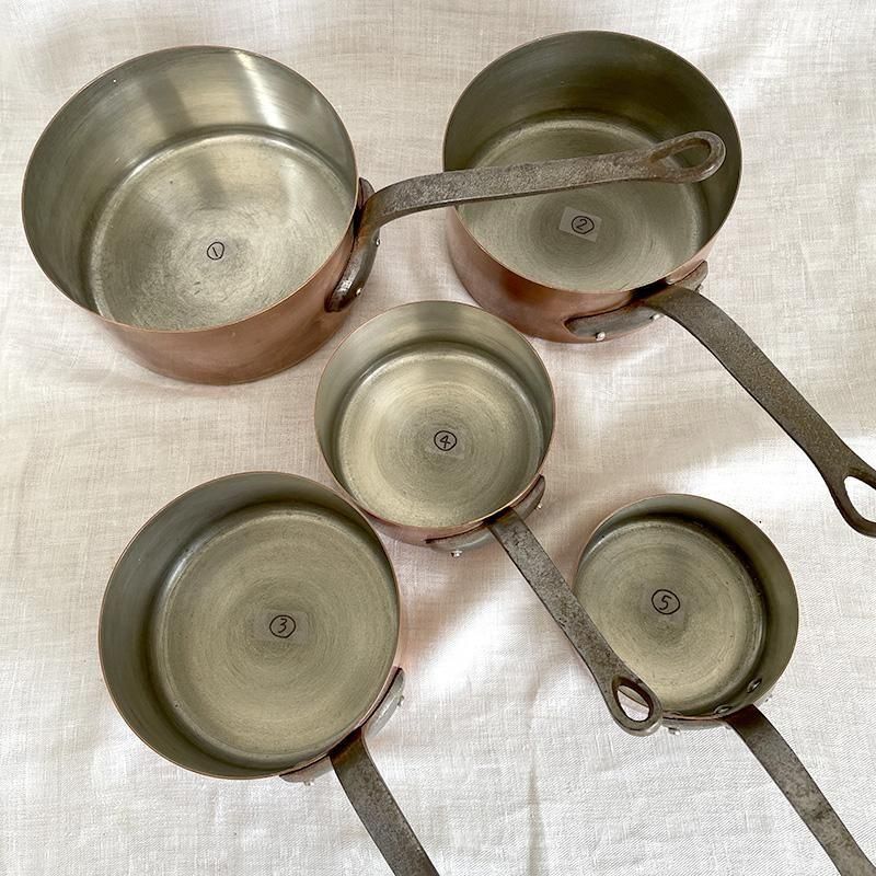 銅片手鍋 フランス本格派 銅鍋 使い勝手の良い厚さ1mm #2 直径184