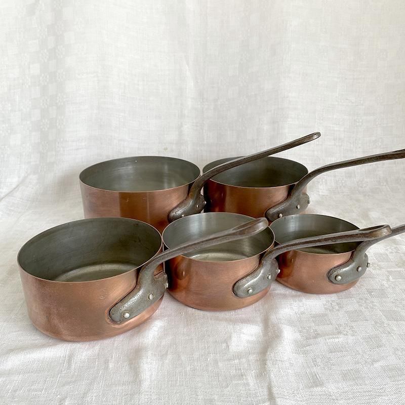 銅片手鍋 フランス本格派 銅鍋 使い勝手の良い厚さ1mm #2 直径184