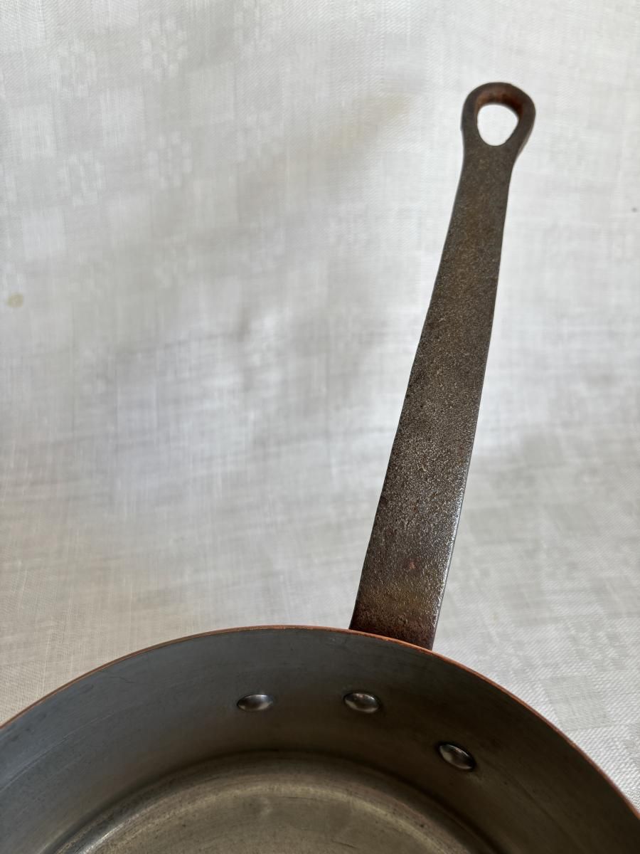 銅片手鍋 フランス本格派 銅鍋 使い勝手の良い厚さ1mm #2 直径184