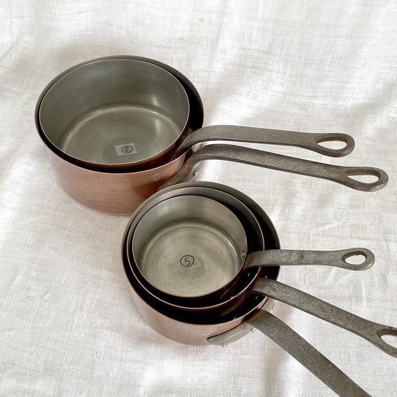 銅片手鍋 フランス本格派 銅鍋 使い勝手の良い厚さ1mm #2 直径184