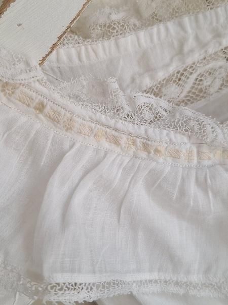 アンティークレース洗礼式用ベビードレス - アンティークモール