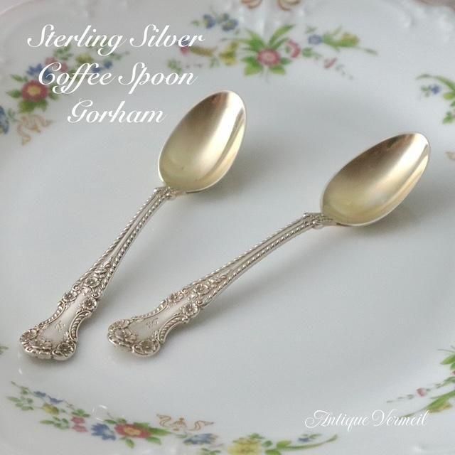 希少な1898年英国製リーフ文様ジャムスプーン