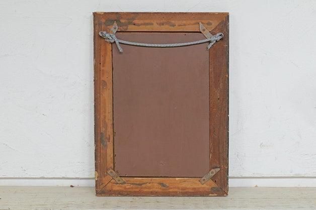 イギリスアンティーク ウォールミラー ゴールドフレーム 鏡 雑貨