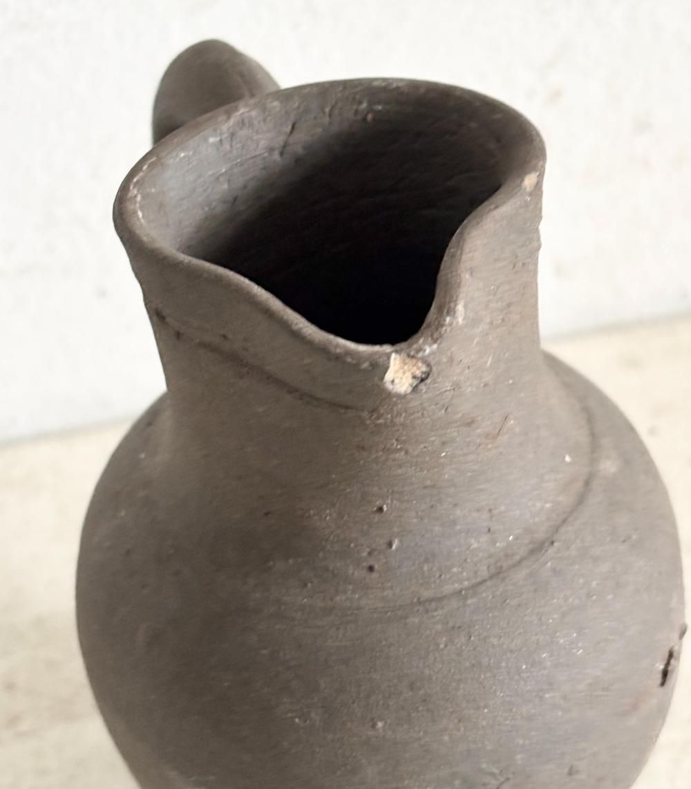 フランスアンティーク陶器ピッチャー小G(K-ce 289) - アンティーク