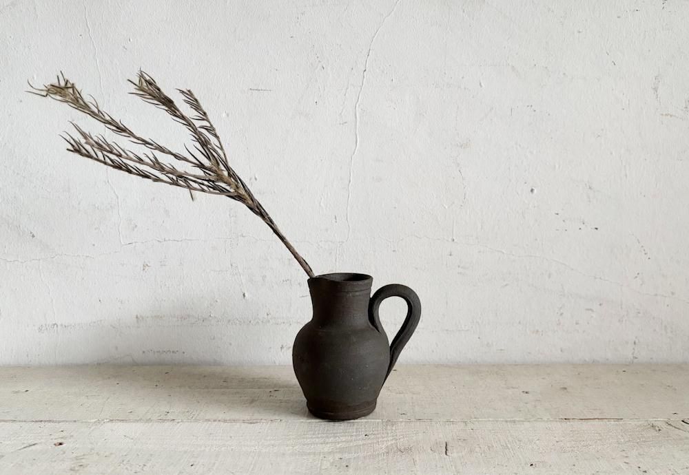 フランスアンティーク陶器ピッチャー小G(K-ce 289) - アンティーク