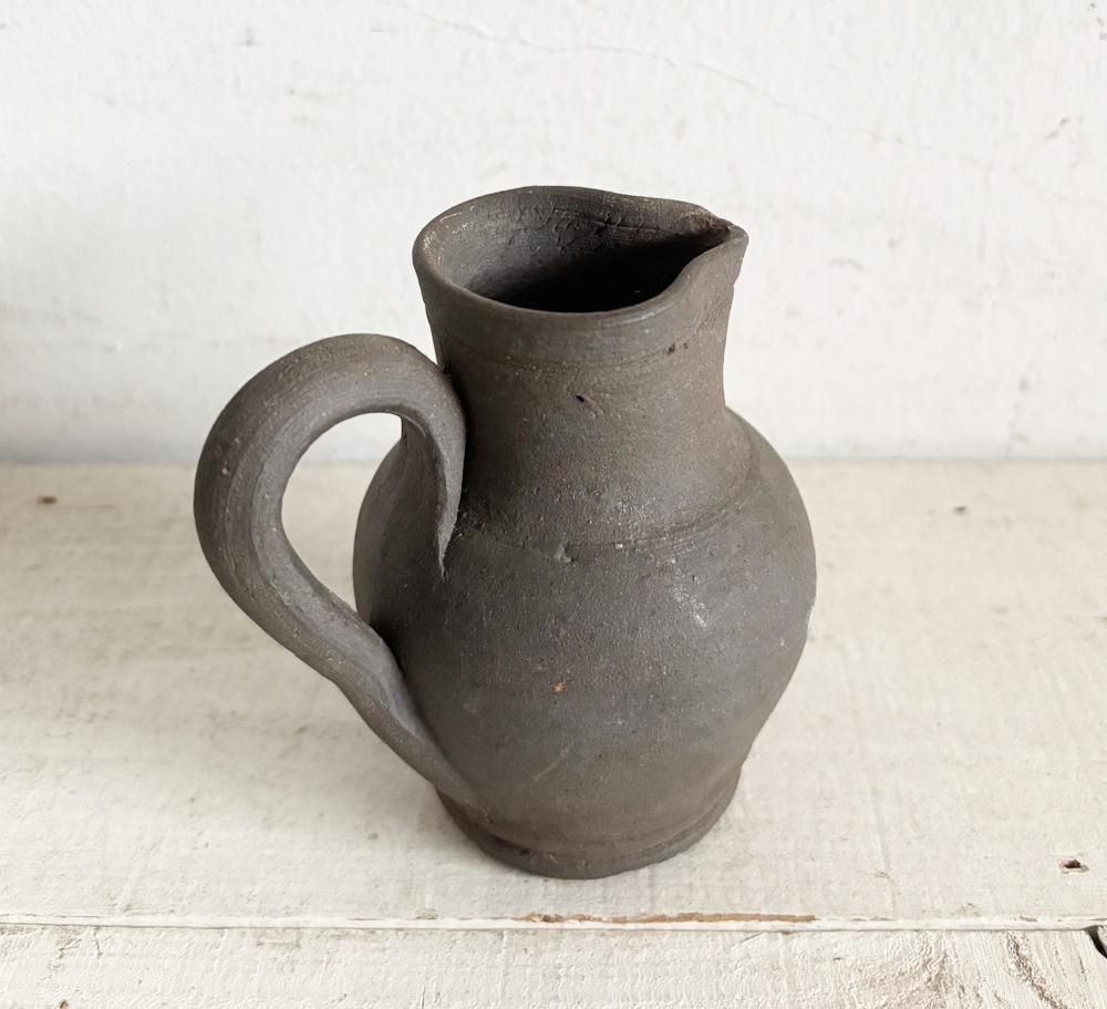 フランスアンティーク陶器ピッチャー小G(K-ce 289) - アンティーク