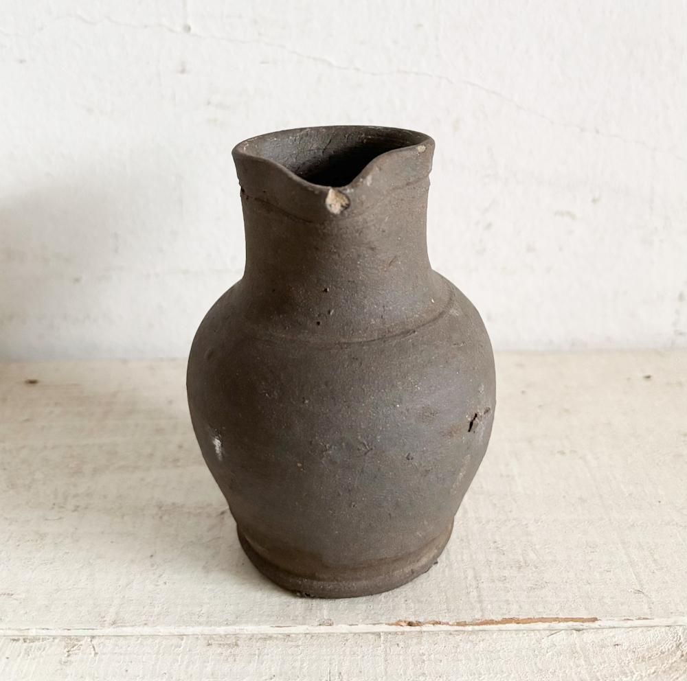 フランスアンティーク陶器ピッチャー小G(K-ce 289) - アンティーク