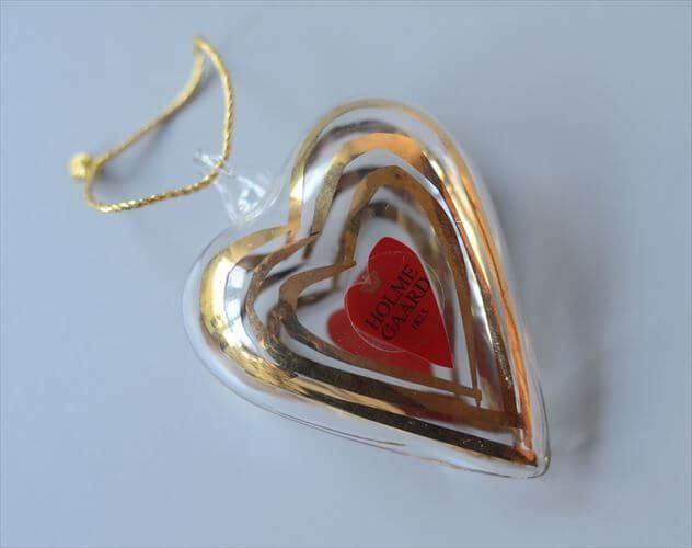 デンマーク製 Holmegaard ガラスのハートモチーフ クリスマス