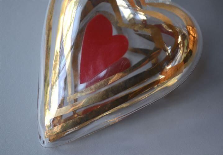 デンマーク製 Holmegaard ガラスのハートモチーフ クリスマス