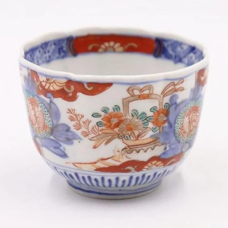 手描き 色絵 赤絵 金彩 湯呑み 伊万里 小鉢 蕎麦猪口 アンティーク