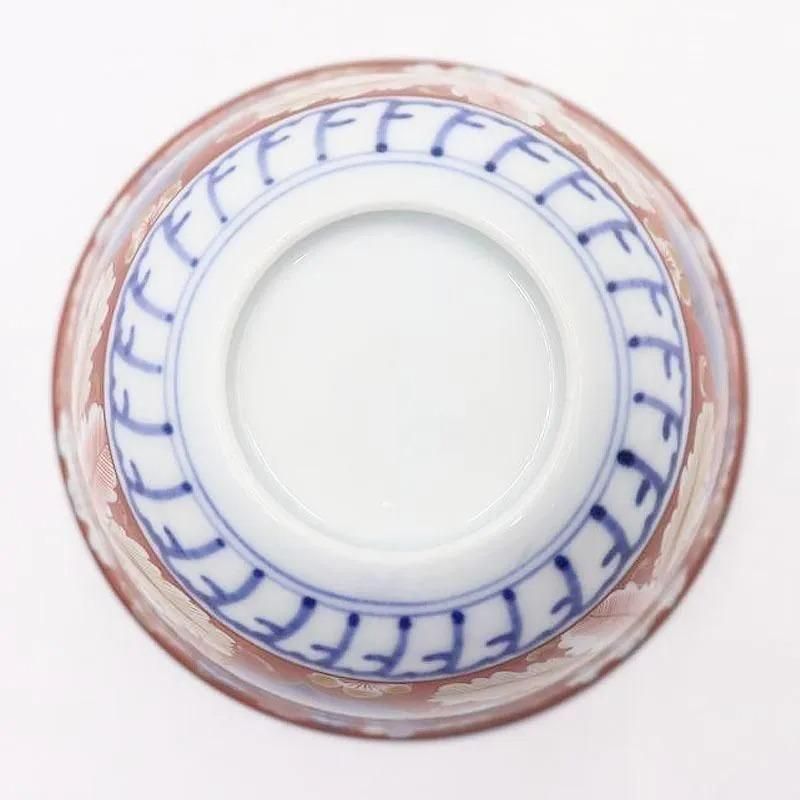 希少 手描き 赤絵 小鉢 碗 細密 レトロモダン 和骨董 和食器