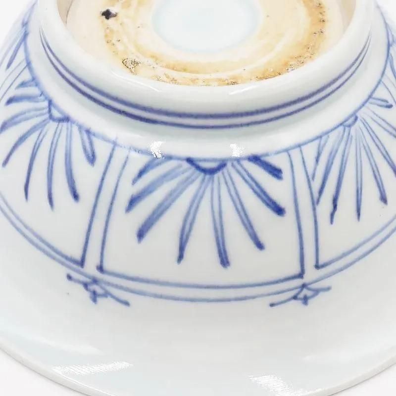 手描き 染付 中鉢 呉須 藍 紺 盛り鉢 飾り鉢 アンティーク 骨董 日本製