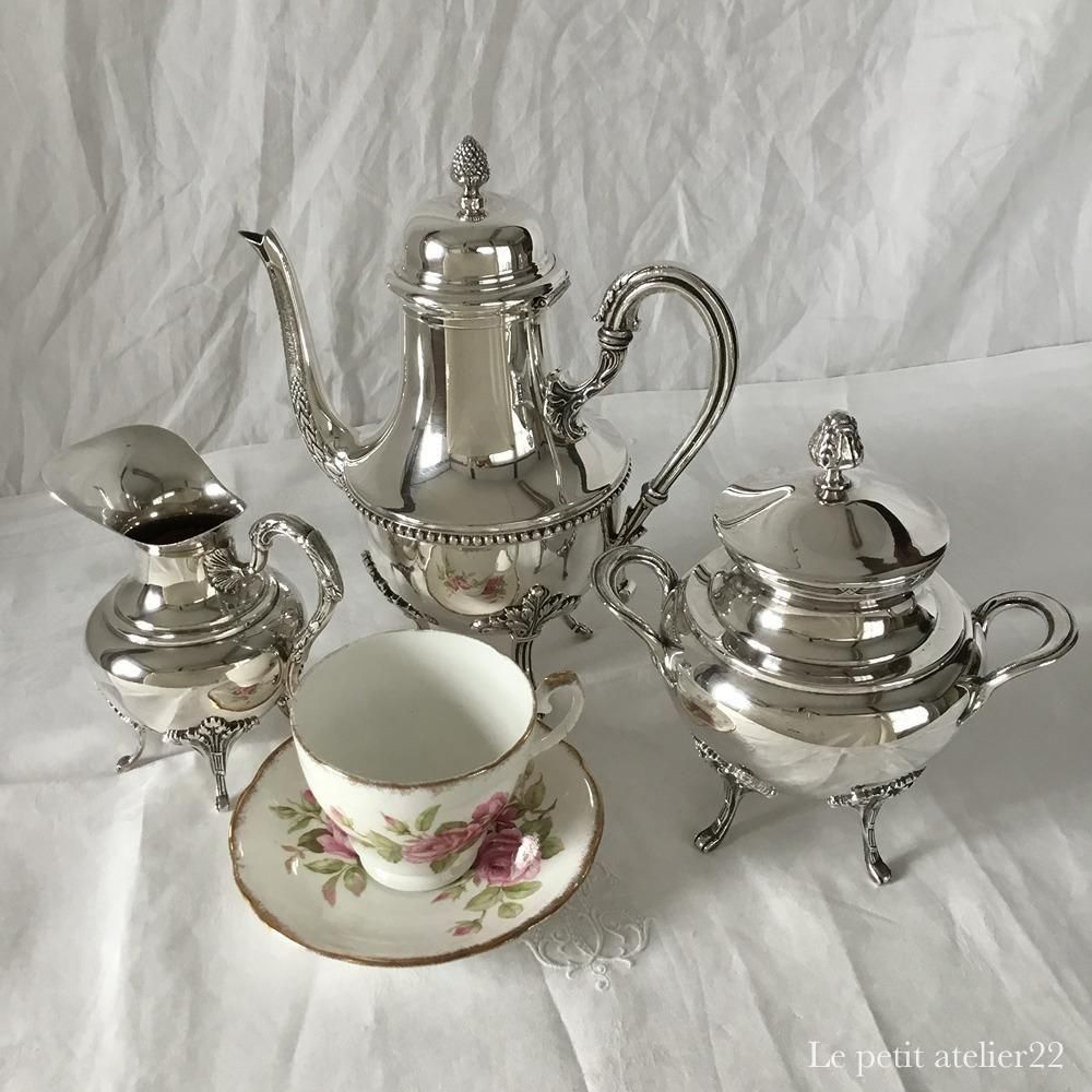 ミルクポット　シルバープレート フランス Raoul Monteillet アンティーク シルバープレート ミルク