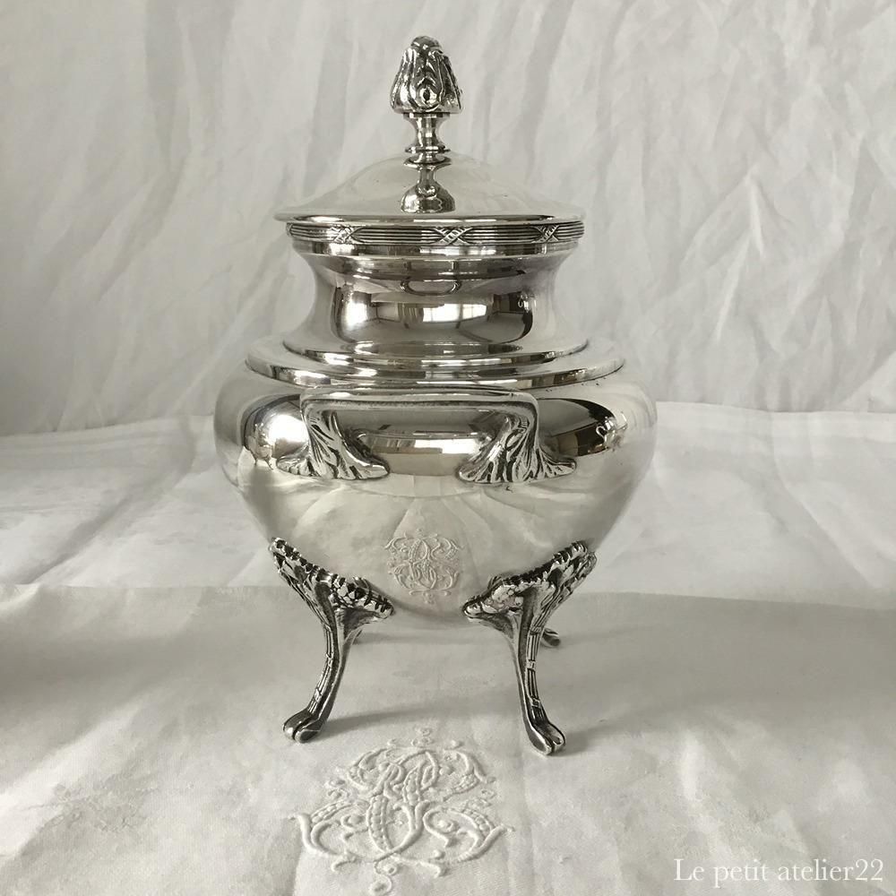 フランス Raoul Monteillet アンティーク シルバープレート シュガー