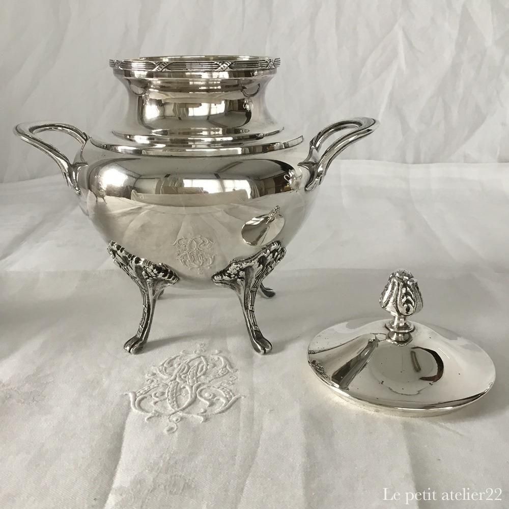 フランス Raoul Monteillet アンティーク シルバープレート シュガー