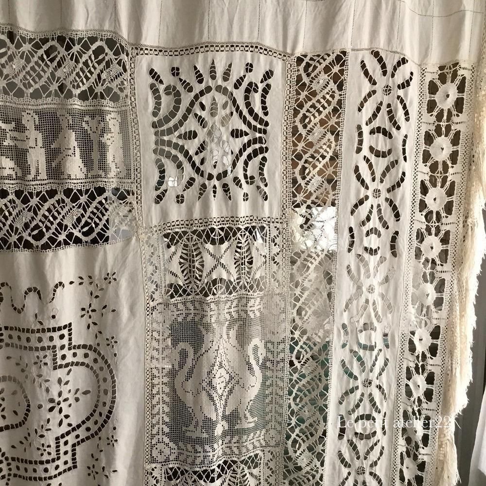 アンティークフランスレース (ベッドカバーレース) アンティークフランスレース (ベッドカバーレース)