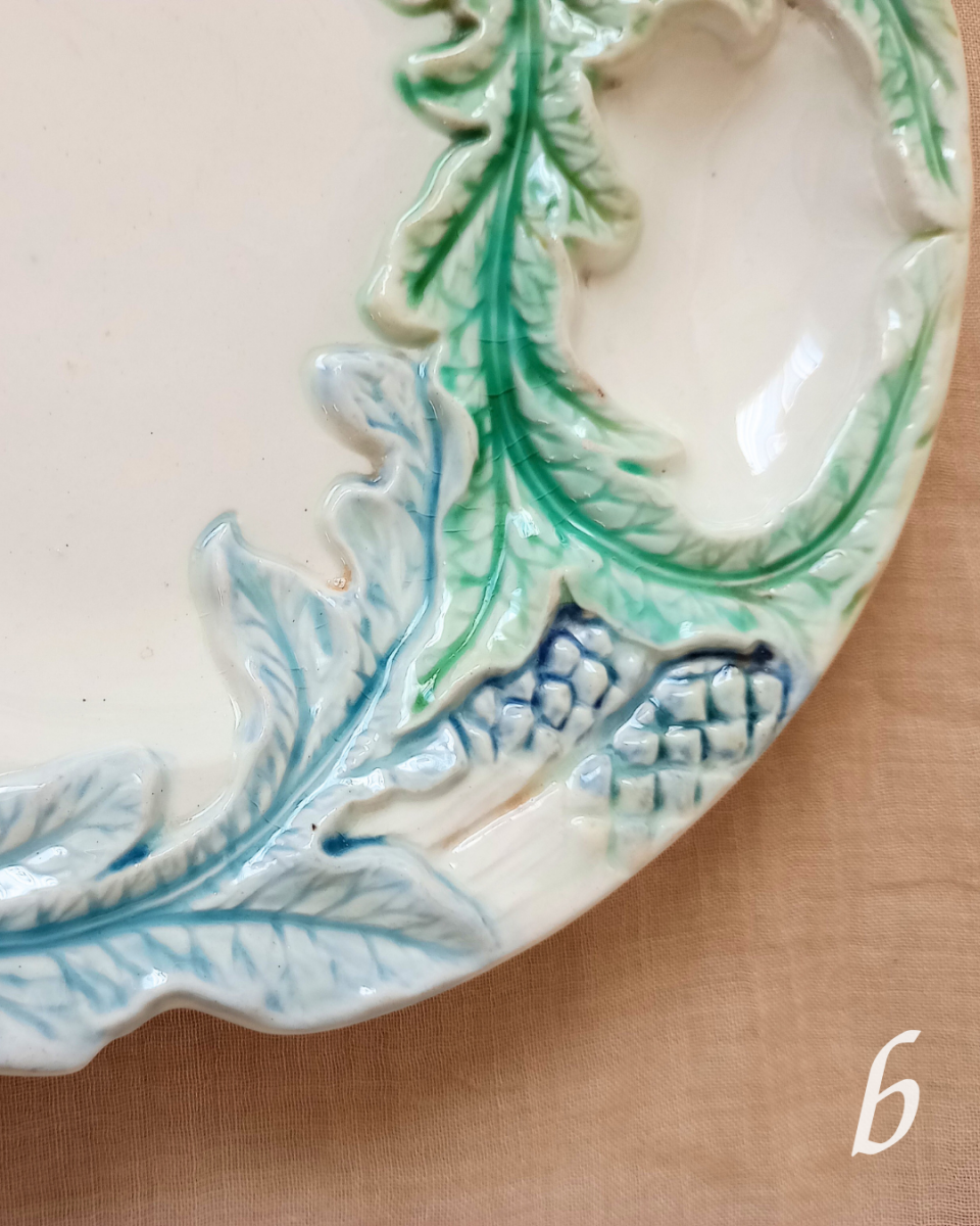 バルボティーヌ アンティークプレート アーティチョーク 古いお皿 b バルボティーヌ アンティークプレート アーティチョーク 古いお皿 b