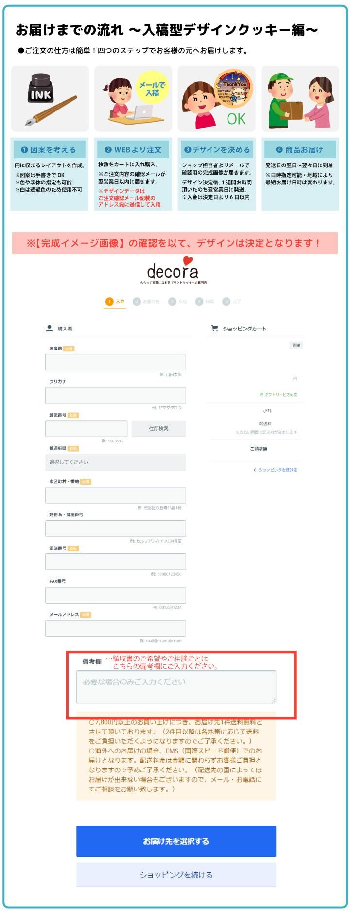 データ入稿型＊オリジナルデザインクッキー | decora | 株式会社デコレ