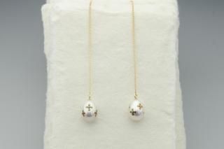 Floret dot pearl chain 