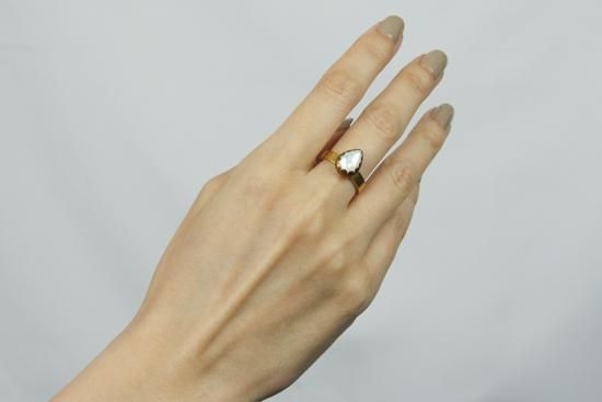 Petal flat-ring (brass / K18GP) - Classic Ko Petal flat-ring (brass / K18GP) - Classic Ko