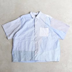 sunny side up [ˡɥå] ''PATCHWORK OPEN COLLAR SHIRT'' (MEN'S)<img class='new_mark_img2' src='https://img.shop-pro.jp/img/new/icons13.gif' style='border:none;display:inline;margin:0px;padding:0px;width:auto;' />