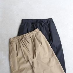 UNIVERSAL TISSU タックイージーパンツ ボールパンツ　黒 UNIVERSAL TISSU オリジナルフレンチリネン イージーカーゴ