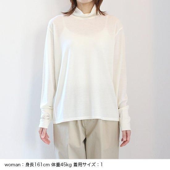 TISSU [ティシュ] ''ウォッシャブルウール天竺 タートルネック
